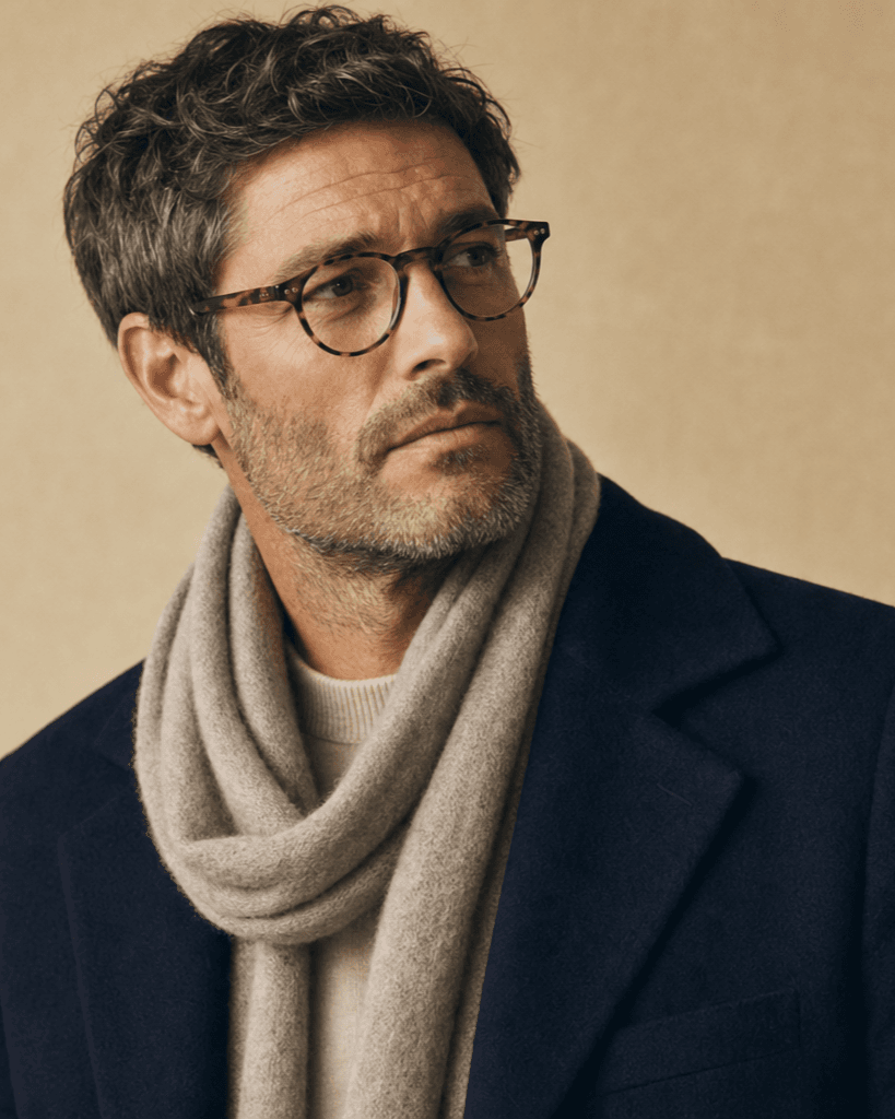 Wool-blend scarf — accessory recommendation